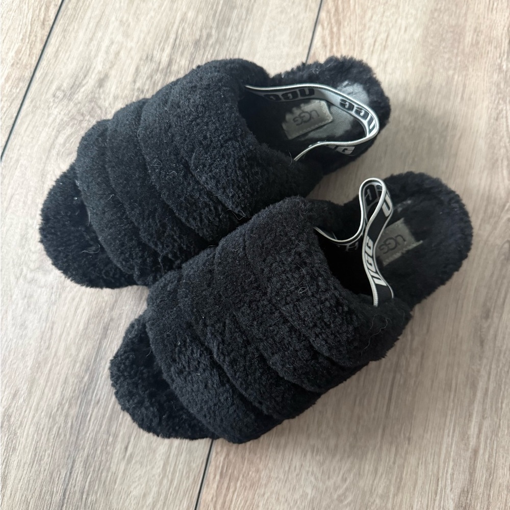 UGG Women's Cozy Black Slippers